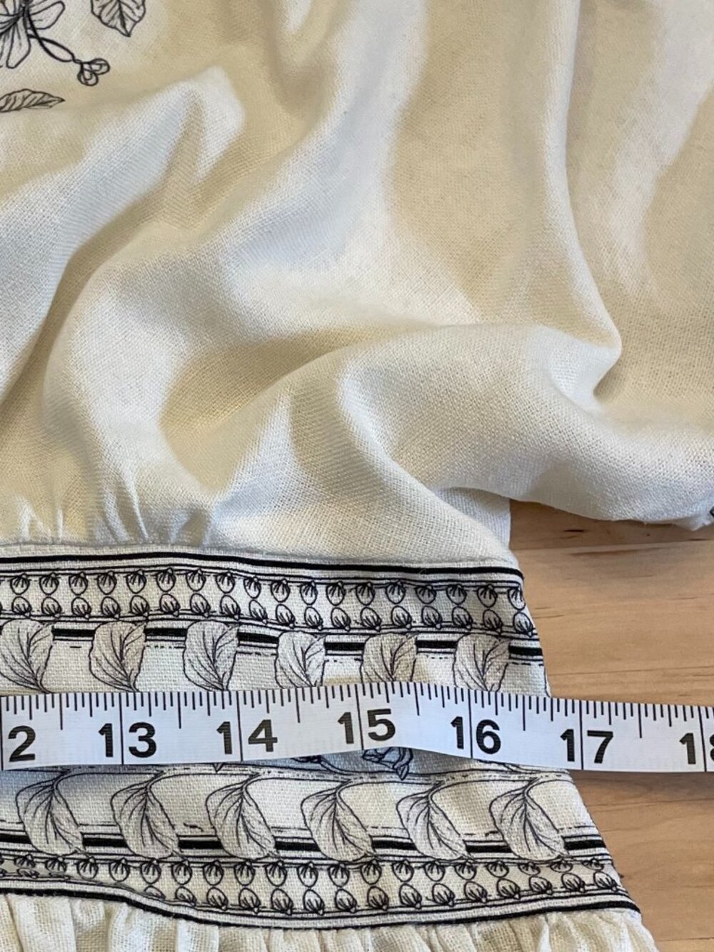 NWT Max Studio Maxi Dress Linen XL Botanical Boho Prairie Cottage Goddess Style - Picture 6 of 14
